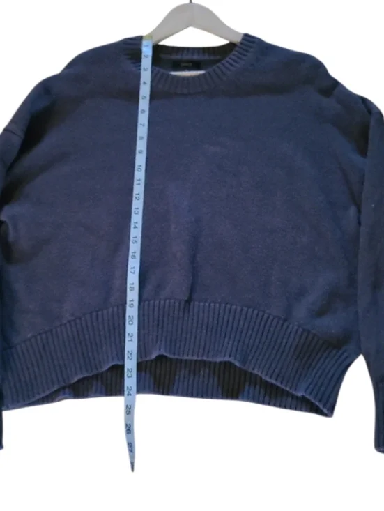 Quince Boyfriend Crew 100%Organic Cotton Sweater Heather Brown - Picture 15 of 16